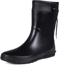 Women's Mid Calf Rain Boots Collar Gardening Boots Ultra Lightweight Portable Garden Shoes | Ultra-soft Waterproof