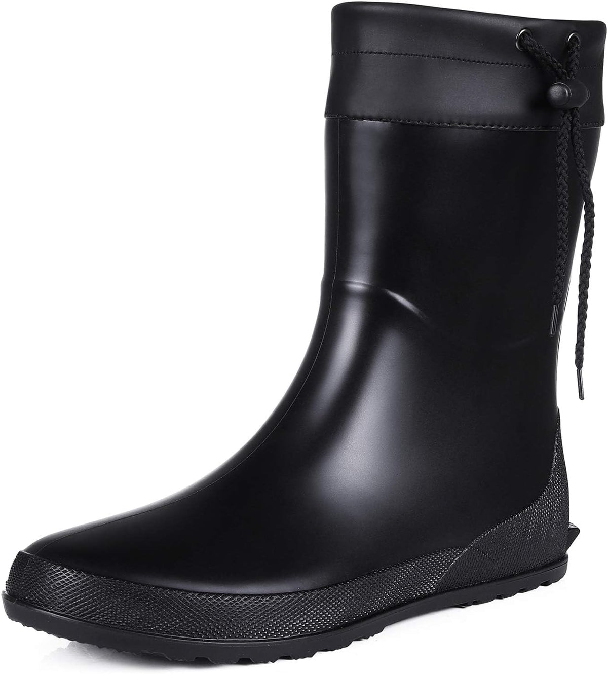 Women's Mid Calf Rain Boots Collar Gardening Boots Ultra Lightweight Portable Garden Shoes | Ultra-soft Waterproof