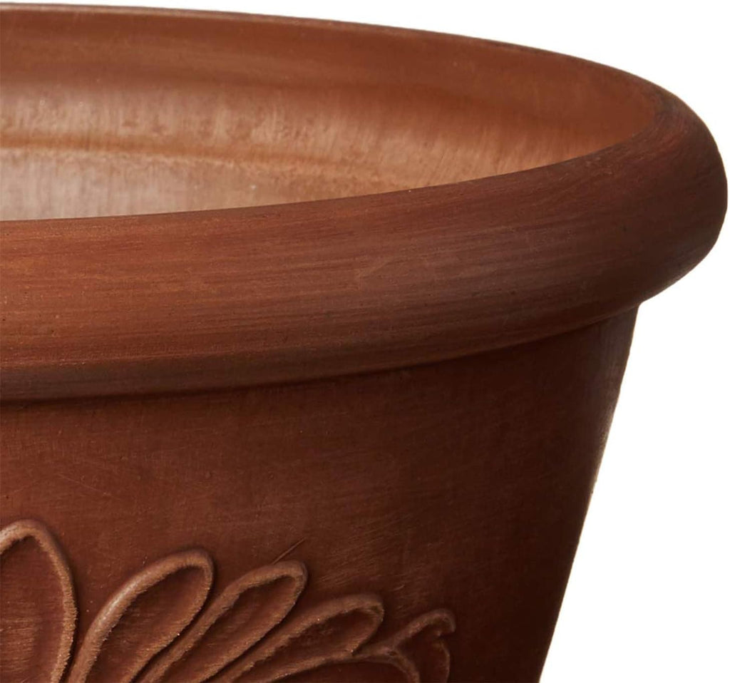 PSW TA25TC Plastic/Stone/Wood Composite Bulb Pan – No Drainage Hole (Drillable), Planter Bowl for Succulents, Bonsai