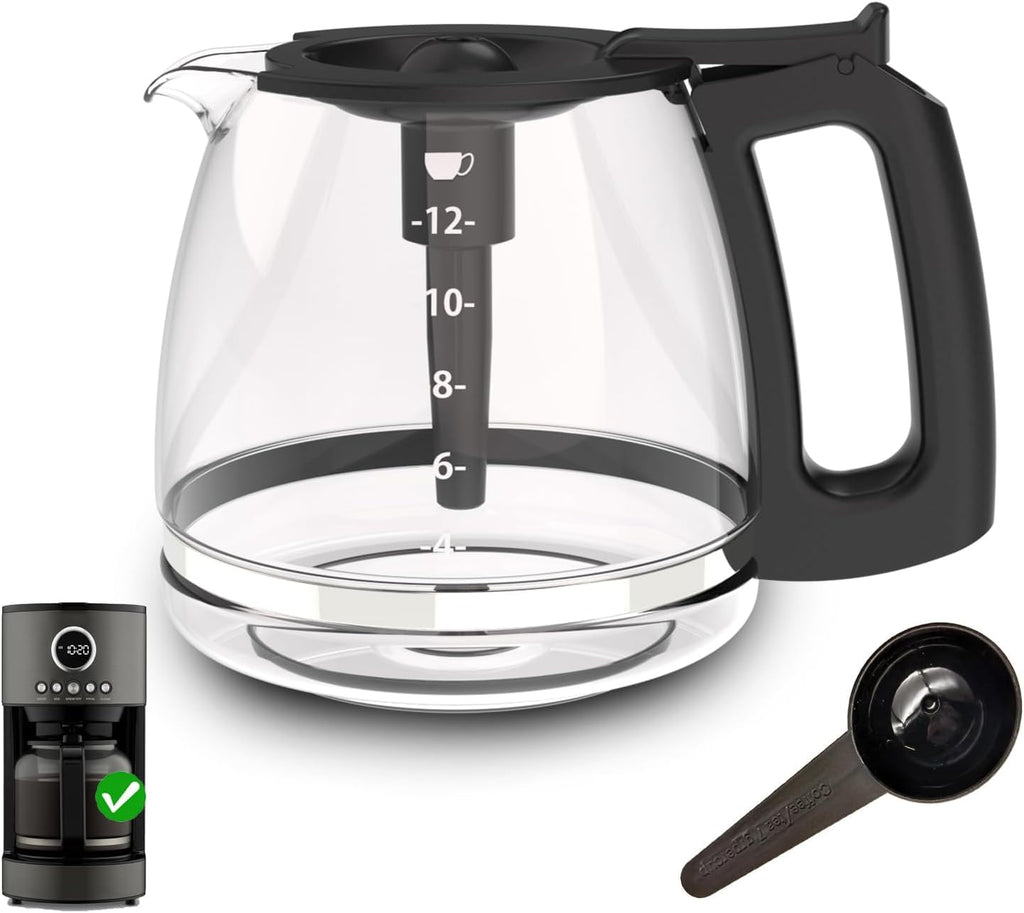 Replacement Coffee Pot, Only Compatible for Cuisinart DCC1220BKS