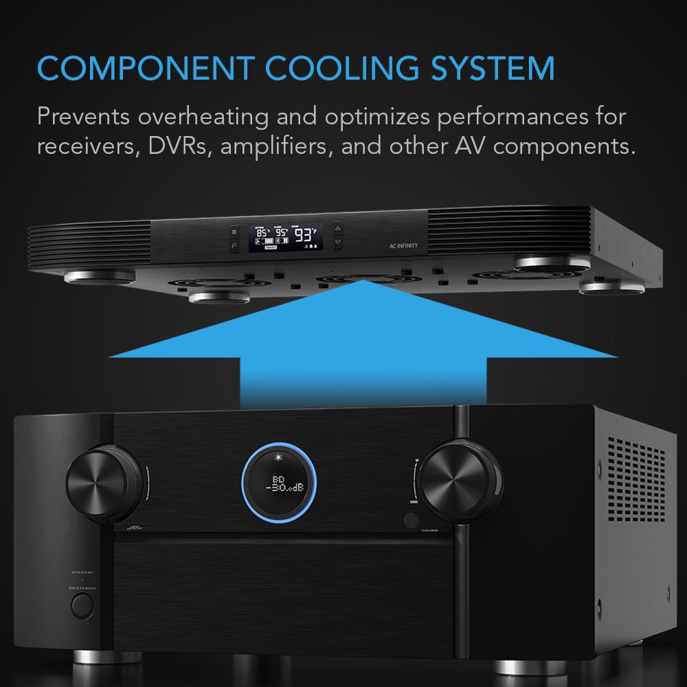 AC Infinity AIRCOM T9, Quiet Cooling Fan System 17" Top-Exhaust