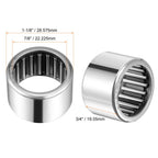 uxcell SCE1412 Needle Roller Bearings, Drawn Cup Open End, 7/8-inch Bore 1-1/8-inch OD 3/4-inch Width 27000N Static Load 16900N Dynamic Load 5pcs