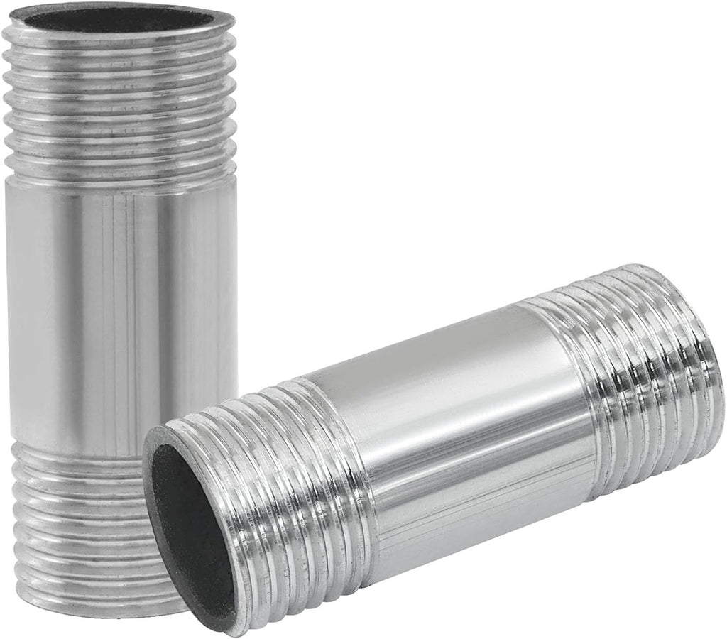 Murtenze 1/2" NPT X 1/2" NPT Male Threaded Stainless Steel Nipple