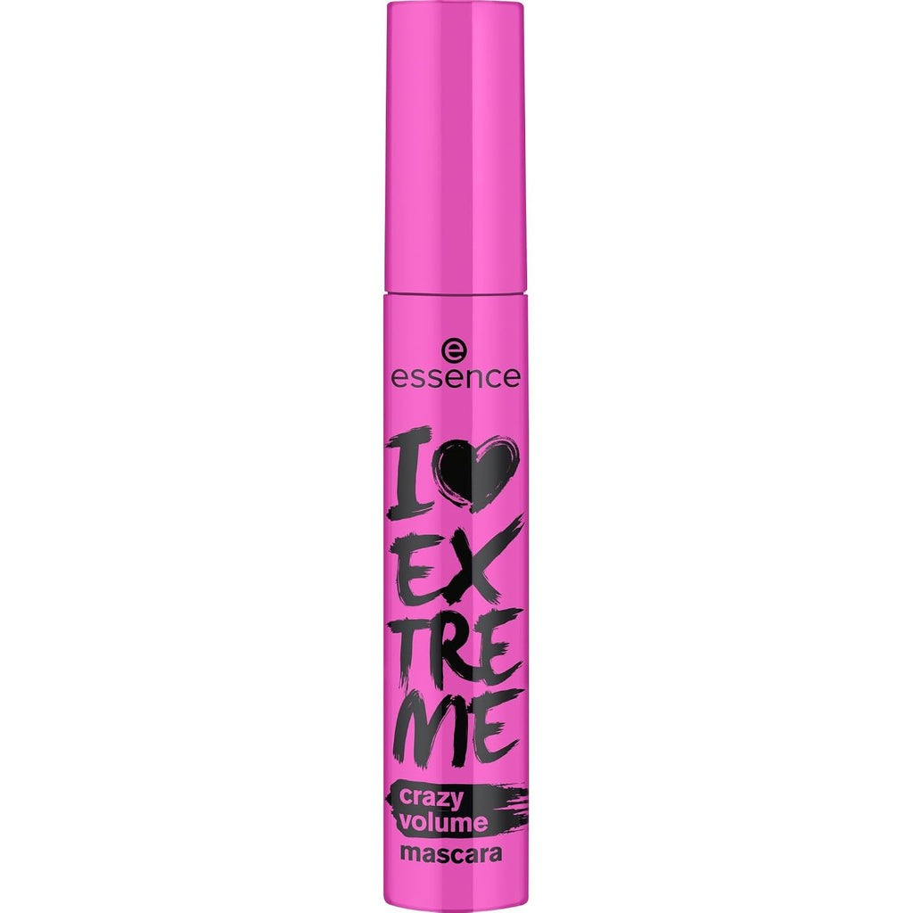 essence I Love Extreme Crazy Volume Mascara, Flake Free, Black (Pack of 1)