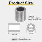 uxcell 24 Pcs Sleeve Bearings,6mm Bore x 9mm OD x 10mm Length