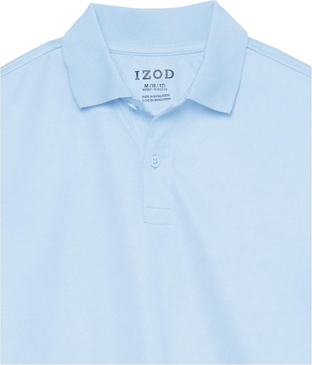 Boys' School Uniform Performance Short Sleeve Solid Polo