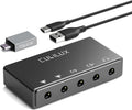 CB5 USB Audio Interface for Recording, Streaming, Podcasting, USB to 3.5mm Sound Card with Stereo Microphone Input