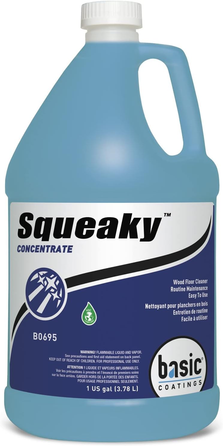 Squeaky Hardwood Laminate Floor Cleaner Concentrate, 1 gal