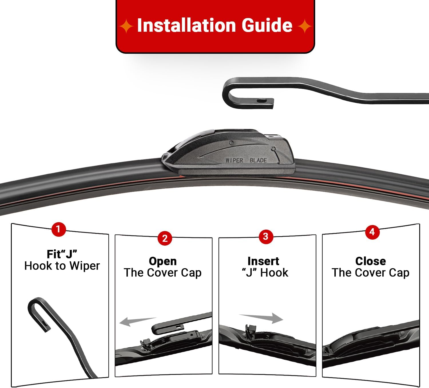 Windshield Wiper Blades Replacement for 1999-2004 Honda Odyssey / 1999-2003 Lexus RX300 Original Factory Quality