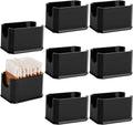 Set of 8 Sugar Packet Holder, Plastic Black Sugar Caddy for Restaurant, Sugar Bag Sweetener Packets Storage Container