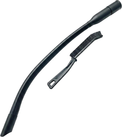 Universal 19" Flexible Crevice Tool &Brush Combo Vacuum Attachment | Adapter for 1-1/4"or1-3/8" hoses, cleans car