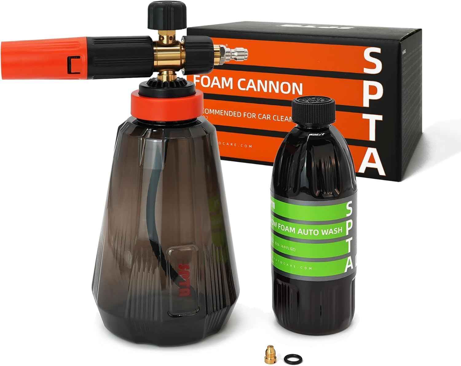 Foam Cannon (Thicker Snow Foam Technology) with 1/4 Inch Quick Connector for Pressure Washer (Wide Mouth), 34 Oz