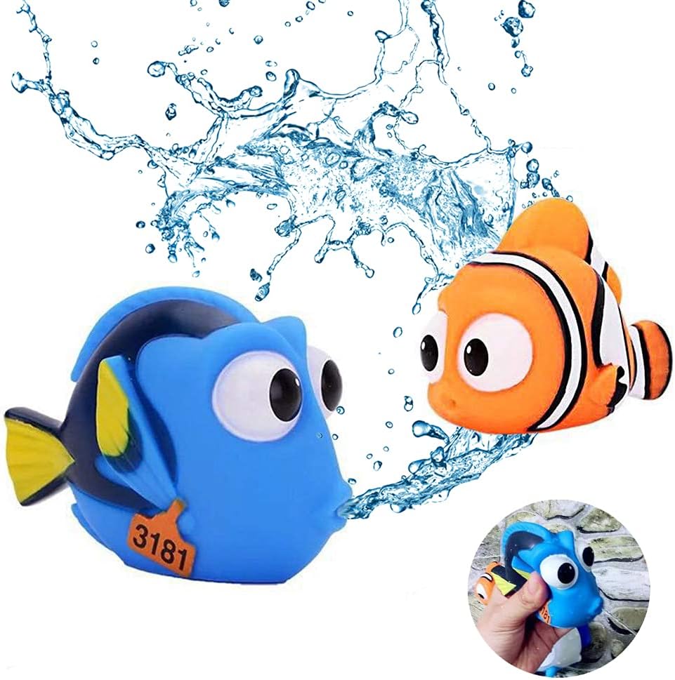 Kid Shower Toy Baby Bath Squirt Toys,Shark Bathtub Water Toys,4pcs Toddlers Infant Swimming Pool Toys