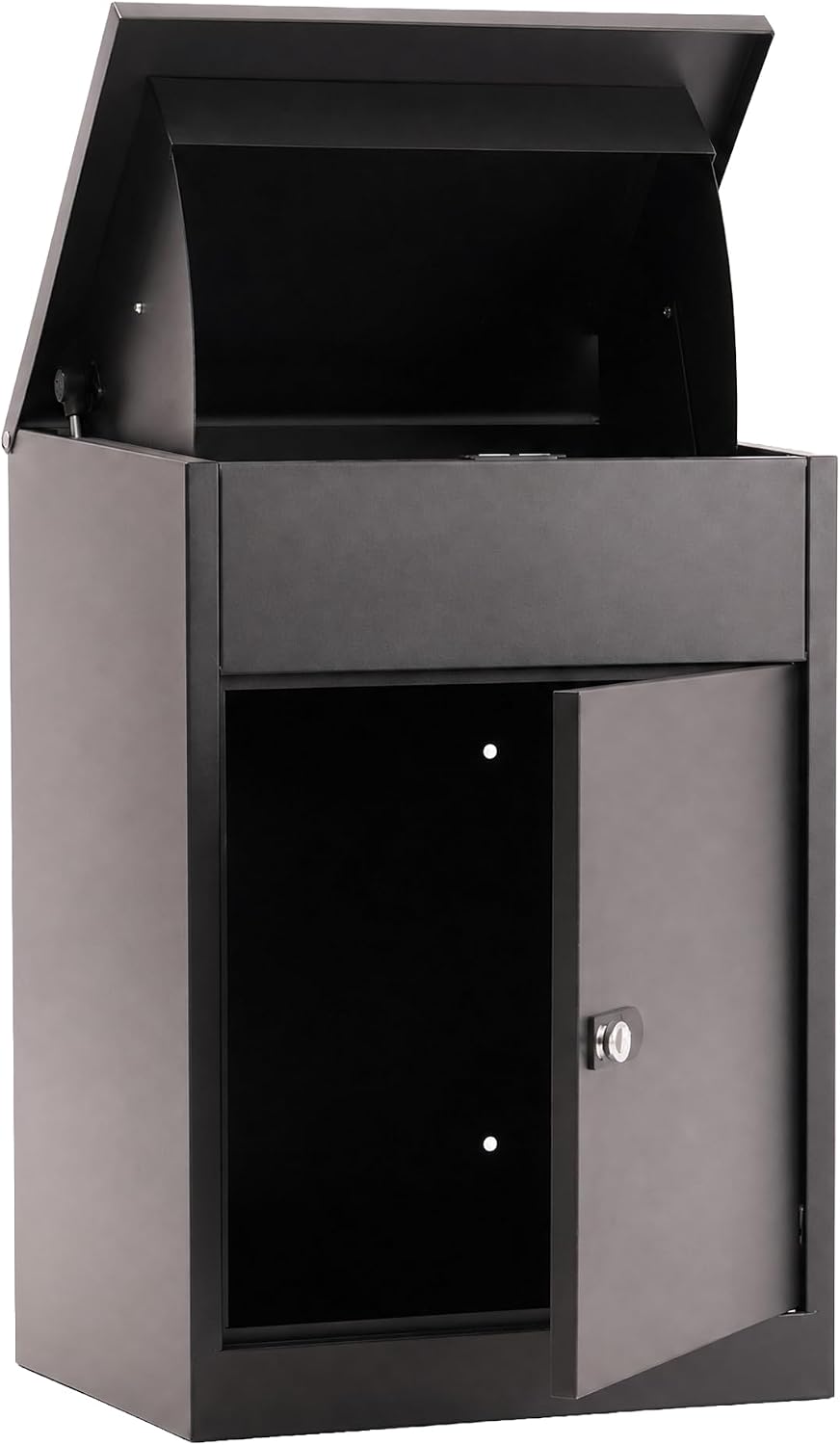 Package Delivery Box - Lockable Weatherproof Steel Parcel Drop Box | Anti-Theft Baffle Plate Porch Pirate Proof