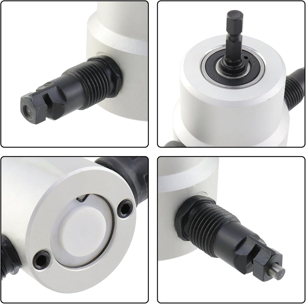 Double Head Metal Sheet Nibbler Cutter Hole Saw Drill Attachment Paperboard Package