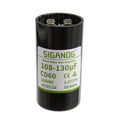 108-130 MFD 110-125 VAC Round Start Capacitor 50/60 Hz AC