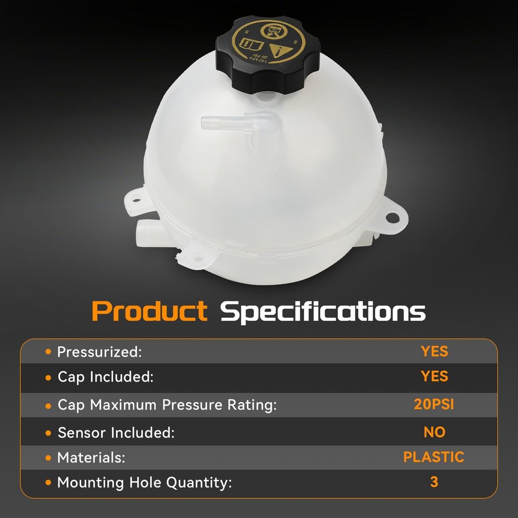 Engine Coolant Reservoir Tank for Chevy Blazer Equinox GMC Acadia