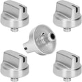 WB03X29315 Knob Fit for GE Stove Knobs KIP 5U06 191D9233 Stove Knob 5 Pack | Compatible with GE JGP5030SL1SS