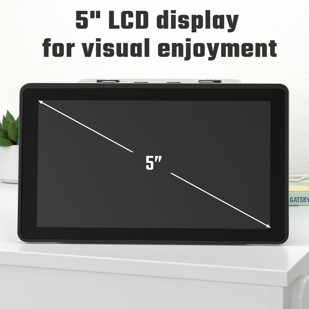 22MP Film & Slide Scanner with 5" LCD, Converts 35mm 126 110 | Quick convert color/B&W negatives to JPEGs digital