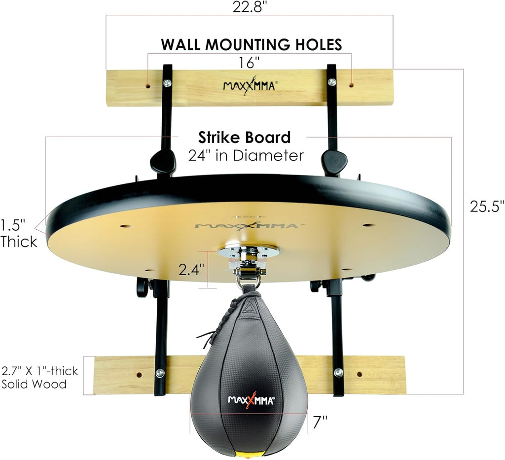 Speed Bag Platform Kit - Heavy Duty Boxing Training Equipment with Punching Ball, Adjustable Height for Home Fitness