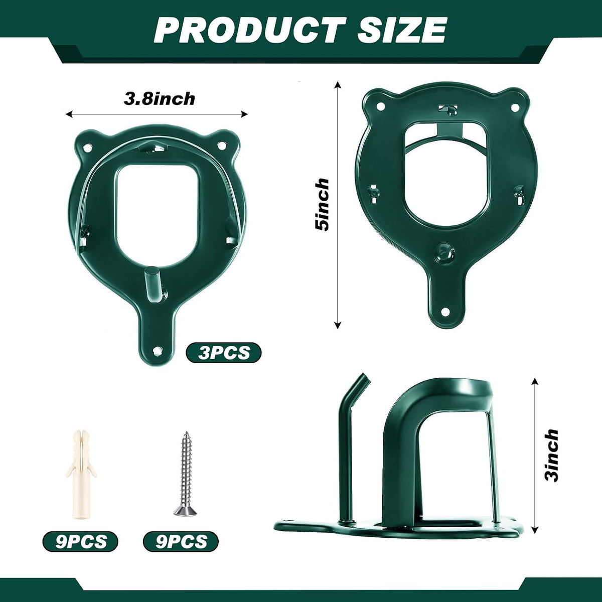 Horse Bridle Rack Bracket Bridle Hooks Tack Storage Halter Hanger Metal Holder with Tubes and Screw for Horse Barn