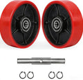 Pallet Jack Wheels, Truck Steering Wheels with 20mm ID Bearings, Forklift Caster Wheel Replacement 7" x 2" One Pair