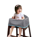 Dual-Belt Baby High Chair Cover, Lead & Phthalate Free, Sturdy and Robust Material, Waterproof Washable Cover for