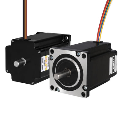 YEJMKJ Dual Shaft Nema 24 Stepper Moto 60x87mm 2.7A 1.0Ω High Torque