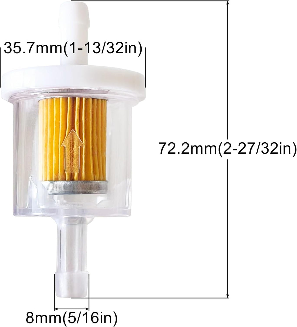 691035 695666 1/4" Inline Fuel Filter Kit Fits for Briggs and Stratton