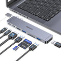 USB C Hub Adapter for MacBook Pro/Air M5 M4 M3 M2 M1 2025-2018 13" 15" 16", Mac Multiport Adapter, 8 in 2 MacBook