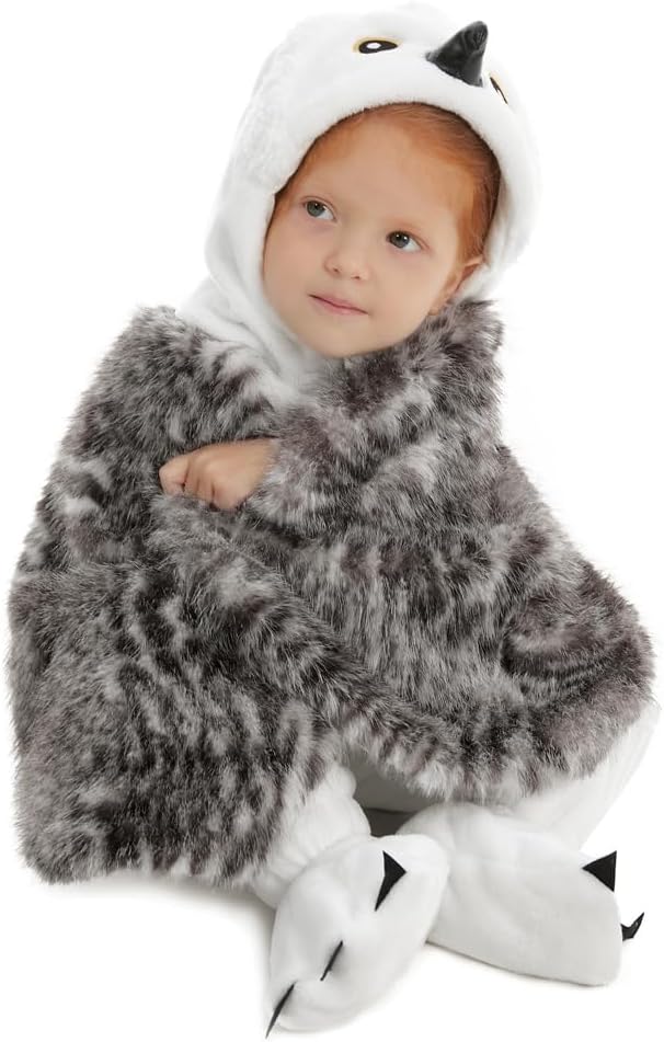 Baby Owl Costume Newborn, Infant and Toddler Boys Girls 0-4T | 90% Upgraded Flannel Fleece/ 10% Spandex, Versatile