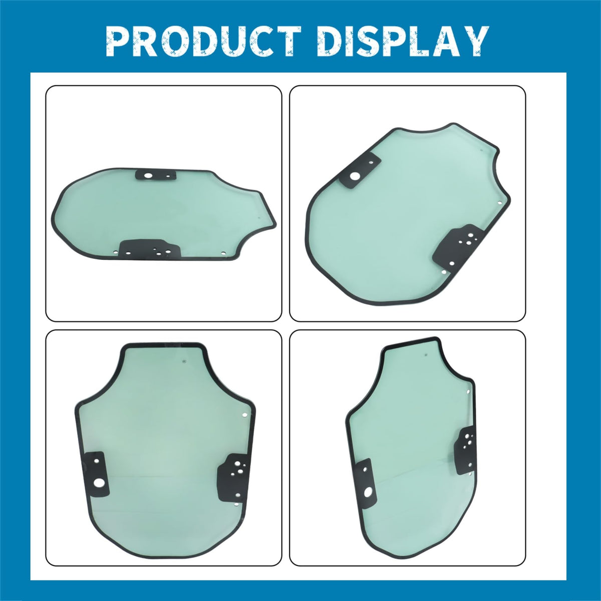 Silscvtt Front Door Glass CA3456230 Replacement for Caterpillar SERIES D