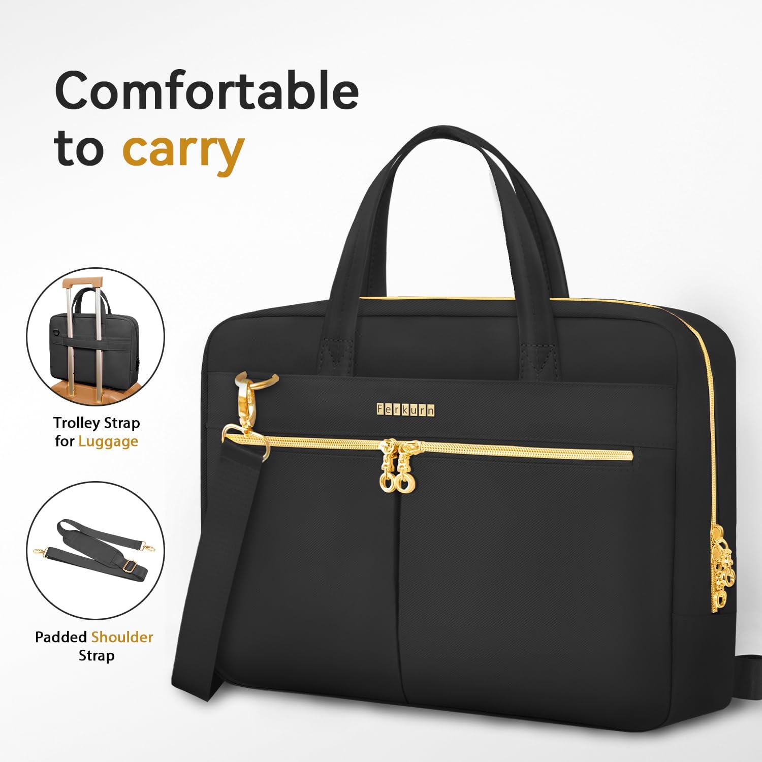 17 17.3 Inch Laptop Bag Case Women Men Compatible with HP OmniBook Envy Omen Pavilion/LG Gram/Dell Inspiron