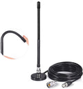 27MHz CB Radio Antenna Soft Whip Magnetic Base BNC & PL259 Male Compatible with Cobra Midland Uniden Maxon President