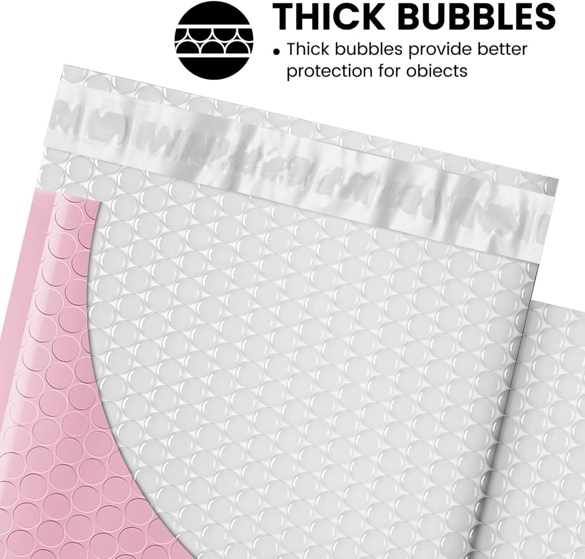 Bubble Mailers 6x10" 100 Pack Light Pink Padded Envelopes Self Seal