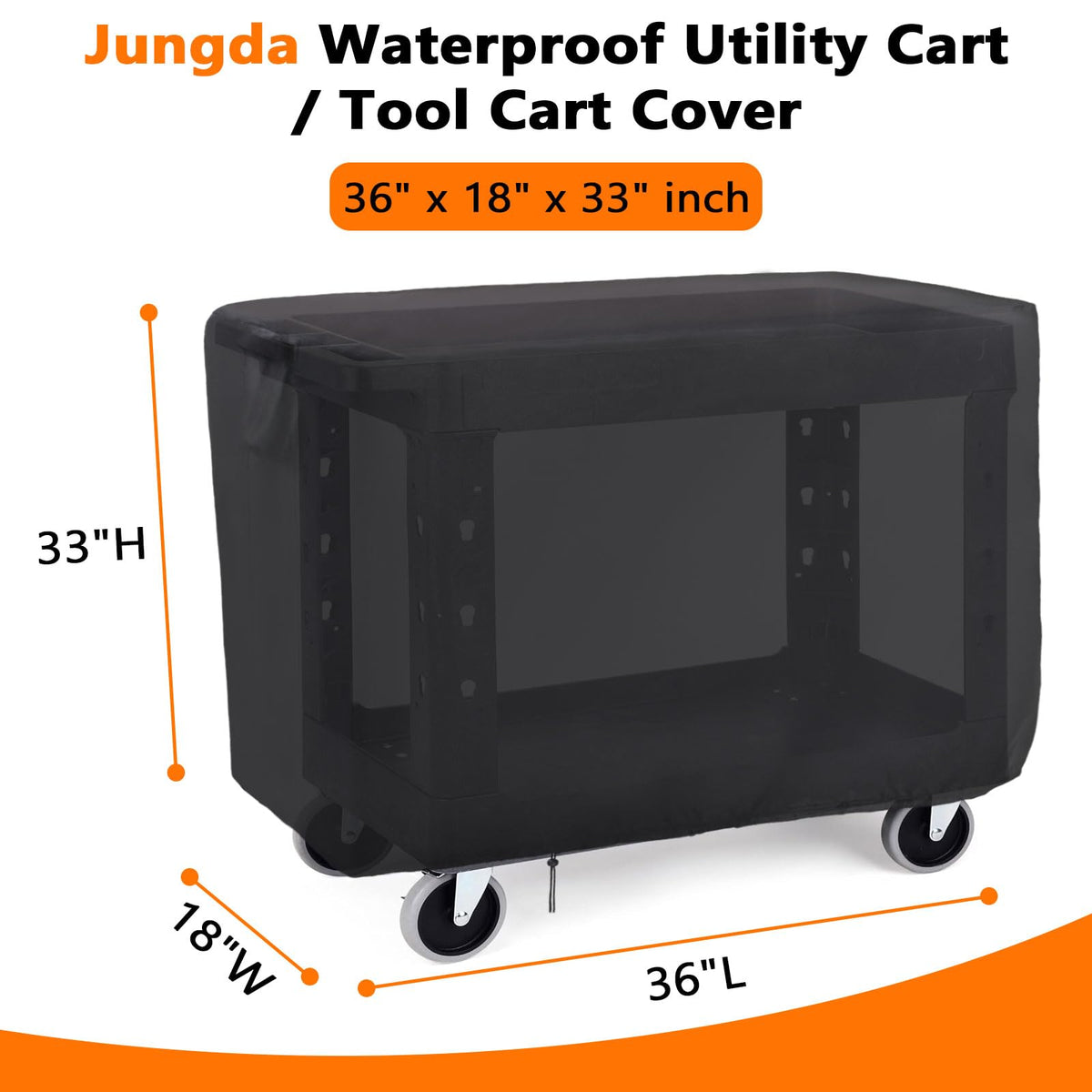 Rolling Tool Cart Cover 36 Inch for Utility Cart Cover