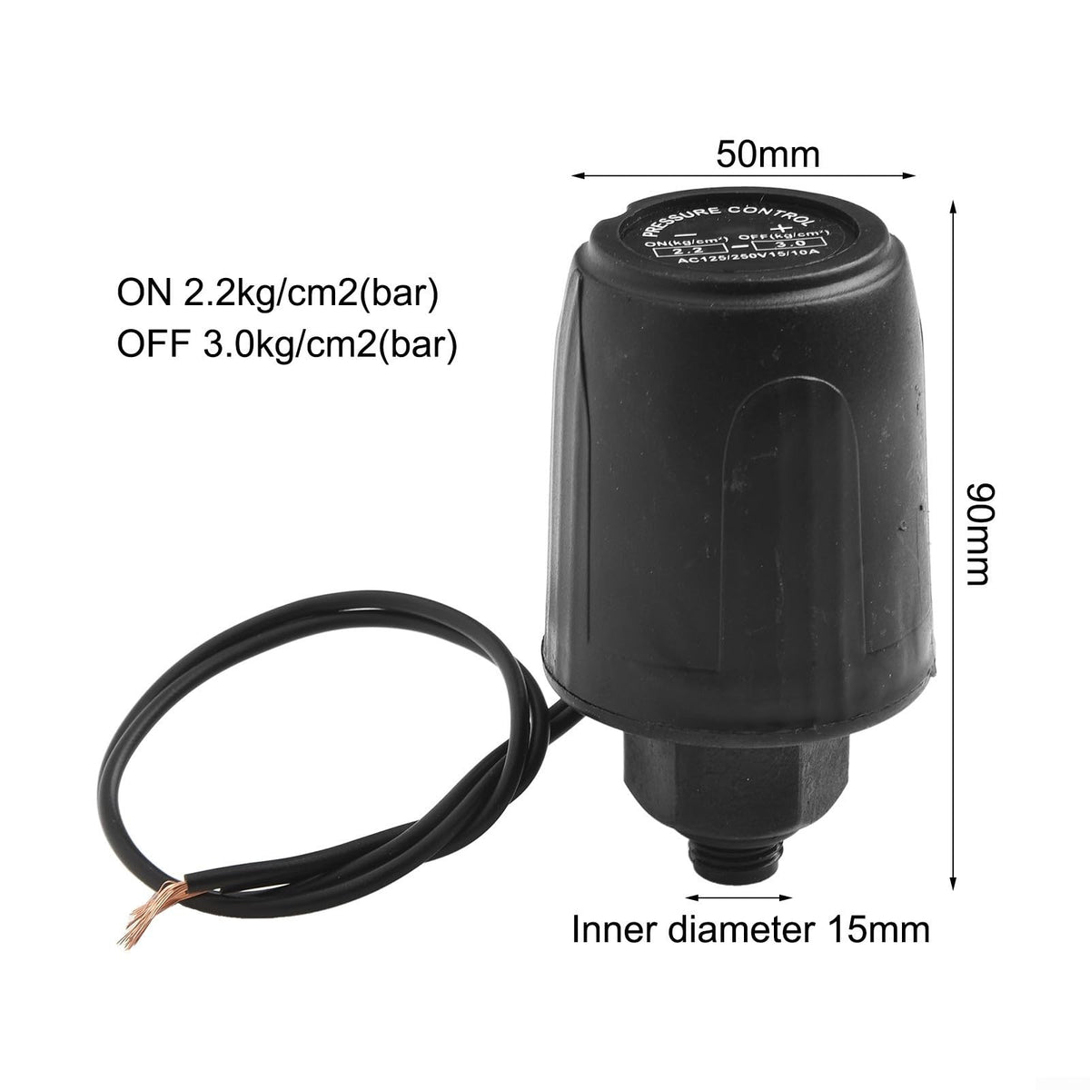 Self-Priming Water Pump Pressure Switch Controller Adjustable Mechanical