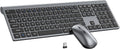 Wireless Keyboard and Mouse Combo, Ultra Slim Full Size Silent Keyboard and Adjustable 3-Level DPI Mouse,2.4GHz