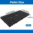 Plastic Pallets, Lightweight Moisture-Proof Waterproof Floor Pallet, Breathable Grid Ventilation Storage Pad