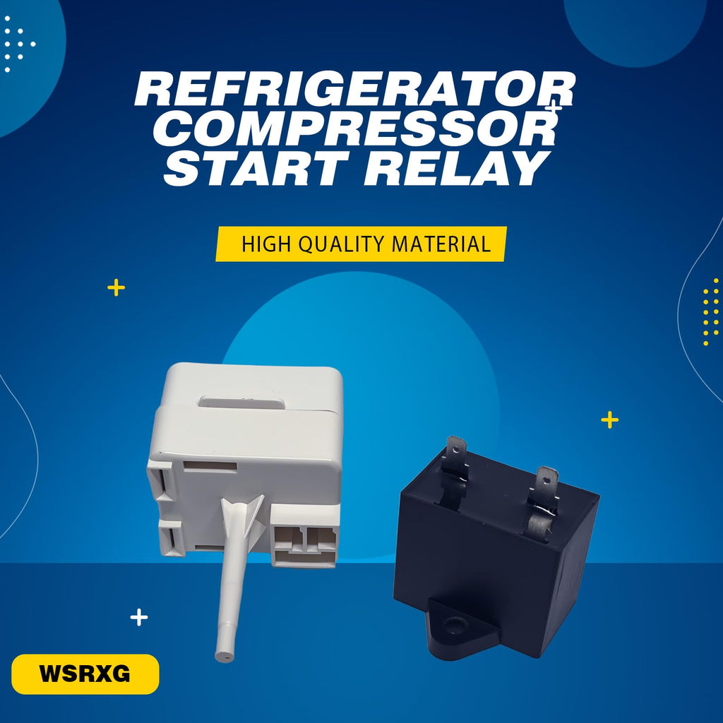WSRXG Refrigerator Compressor Relay Start Capacitor 5SP15R319LFM WP2304885 Genuine OEM Replacement