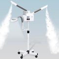 Professional 3 in 1 Facial Steamer, Stand on Wheels with 5X LED Magnifying Lamp, Use at Home or Salon SPA Esthetician