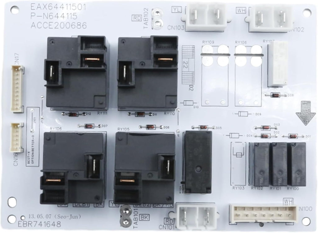EATAKWARD EBR74164805 Range Oven Relay Control Board, Replacement for LG LRE3021ST LRE3083SW LRE3083ST LRE6321ST Stove Oven