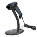 USB Barcode Scanner with Stand, Wired 1D CCD Scanner for POS - M3S