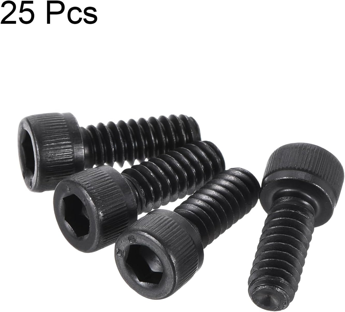 uxcell #10-24x1/2" Hex Socket Head Cap Screw Bolts 12.9 Grade Alloy Steel 25pcs