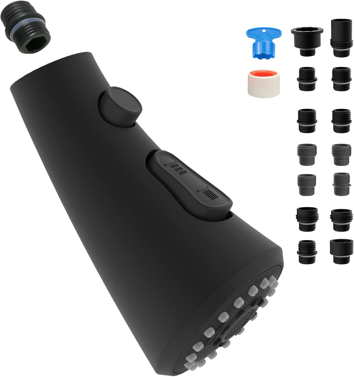 Curve Kitchen Faucet Sprayer Head Compatible with Kohler, Matte Black