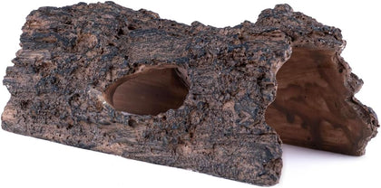 Natural Reptile Hide Basking Platform, Hideout Decor for Aquarium, Fish Tank, Bearded Dragon, Gecko, Shrimp, Betta