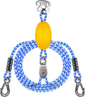 Boat Tow Harness for Tubing, Self Centering Design | Heavy Duty Floating Rope, Stainless Steel Hooks and Pulley