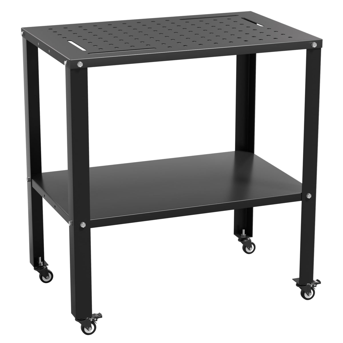 Welding Workbench Table Metal Welding Cart with Wheels, 32" x 20"