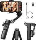 Smart XE 3-Axis Phone Gimbal Stabilizer for iPhone | Foldable handheld smartphone gimbal w/focus wheel, TikTok
