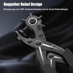Leather Hole Punch for Belt, Diyife Revolving Punch Plier Kit, 6 Hole Sizes